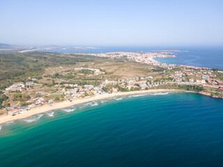 Fototapeta premium Aerial view of Smokinya Beach near Sozopol, Bulgaria