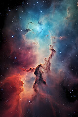 Celestial Symphony: Nebula's Breathtaking Cosmic Canvas