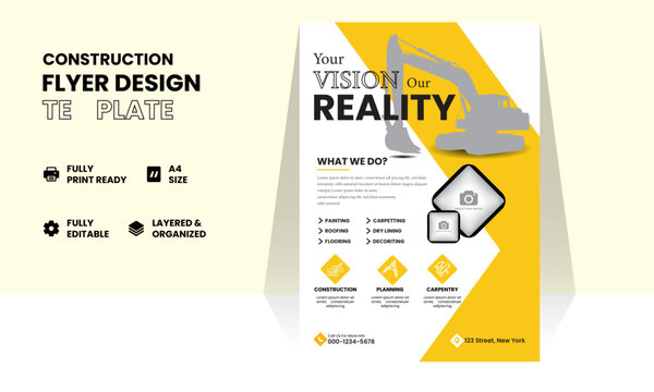 Construction company banner design. Background with white silhouette of construction site with cranes and machinery. City development. Urban skyline. Element for your design. Vector illustration.