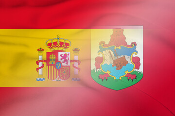Spain and Bermuda political flag transborder negotiation BMU ESP