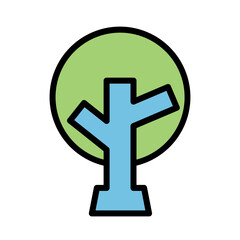 Round Tree Gardening Icon