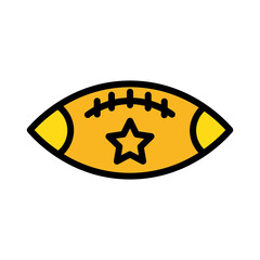 Rugby Usa Ball Icon