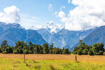Naklejka premium A famous attraction Lake Matheson area