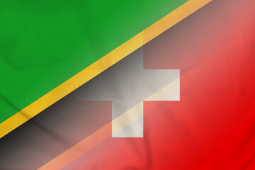 Tanzania and Switzerland political flag international relations CHE TZA