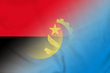 Angola and Palau political flag international negotiation PLW AGO