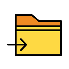 Folder Data Transfer Icon