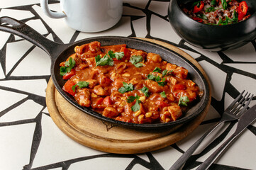 food from the restaurant for the menu