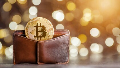 Bitcon real coin wallet - obrazy, fototapety, plakaty