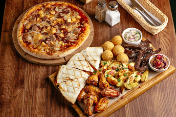 food from the restaurant for the menu
