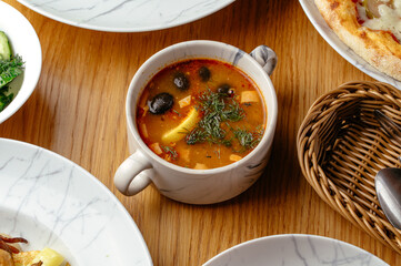 food from the restaurant for the menu