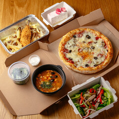 food from the restaurant for the menu