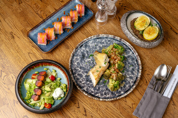 food from the restaurant for the menu