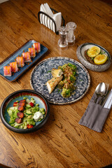 food from the restaurant for the menu