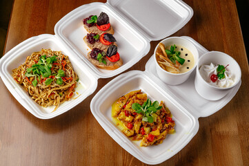 food from the restaurant for the menu
