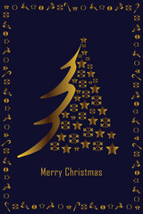 Christmas background. Christmas hanging. Christmas tree. Christmas decoration. winter holiday. banner, Greeting card, poster