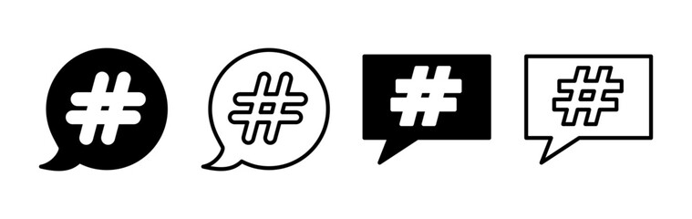 Hashtag icon vector. hashtag simbols