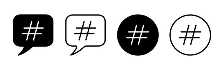 Hashtag icon vector. hashtag simbols