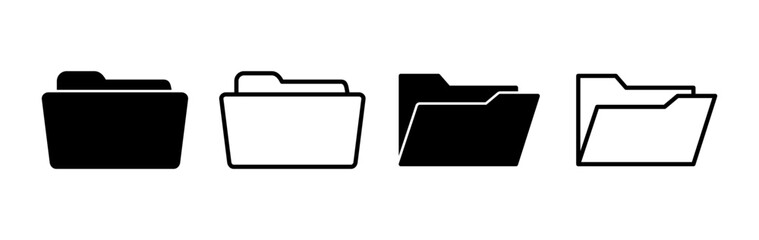 Folder icon vector. document folder icon