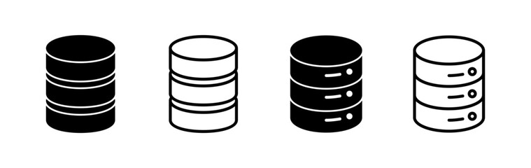 Database icon vector. server icon. storage