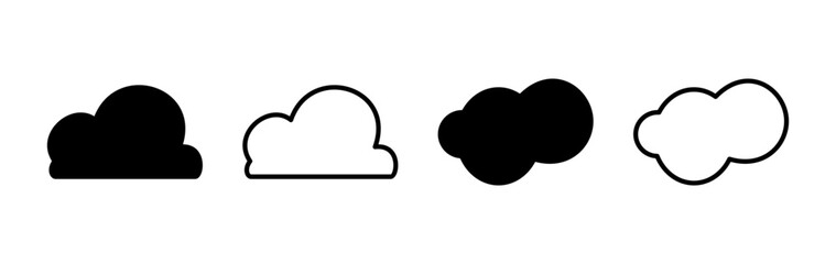 Cloud icon vector. cloud data. cloud services