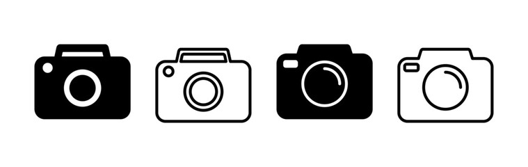 Camera Icon in trendy flat style isolated. Camera symbol web site design