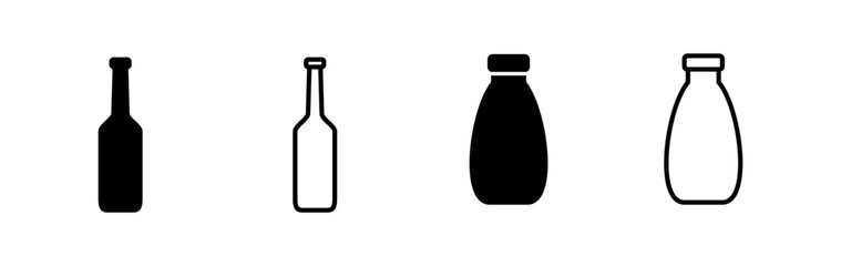 bottle icon vector. bottle icon in trendy flat design