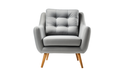 Comfortable armchair isolated on a transparent background, interior element