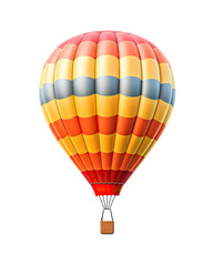 Fototapeta premium Hot air balloon isolated on transparent background
