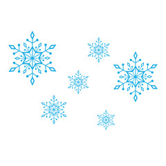 Fototapeta na wymiar Snowflake Illustration
