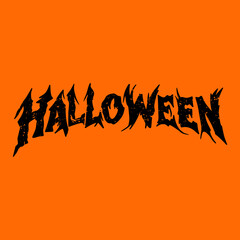 Halloween title grunge set. Grunge Halloween title. Gothic Halloween text vector