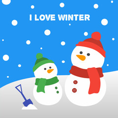 Snowman(I LOVE WINTER)
