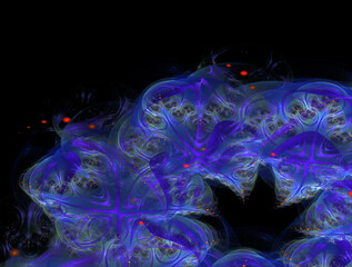 Imaginatory fractal abstract background Image