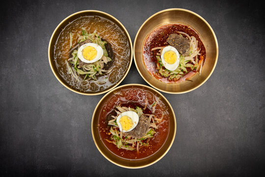Cold noodles on a vintage table