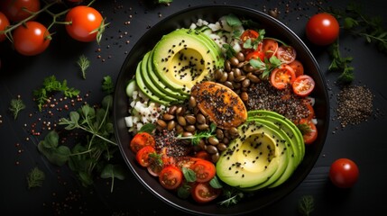 eggs and a plate of vegetables