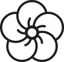 ねじり梅　イラスト　年賀素材　和柄