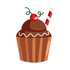 christmas dessert cupcake chocolate