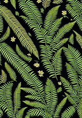 fern leaves background, flower background, nature home screen display, ai flowers,