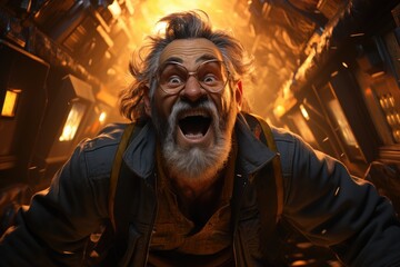 Obraz premium Comic character