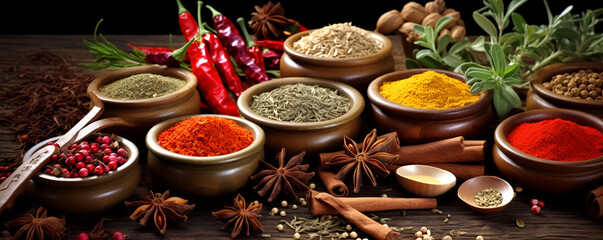 spices,variety of spices,spices and herbs,A Symphony of Flavors: Exploring the World of Spices and Herbs,Savoring the Palette: Diverse Spices and Herbs in Every Dish
