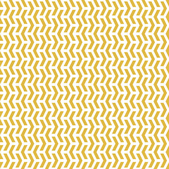 Fototapeta premium Geometric vector pattern with yellow and white arrows. Geometric modern ornament. Seamless abstract background