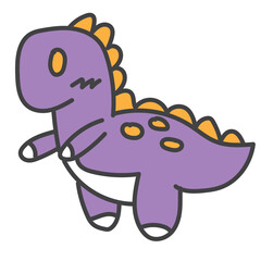 cute purple dinosaur, dinosaur silhouette, dinosaur theme