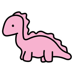 cute pink dinosaur, dinosaur silhouette, dinosaur theme