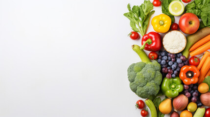 Naklejka na ściany i meble Healthy Food Background Healthy Vegetarian Food