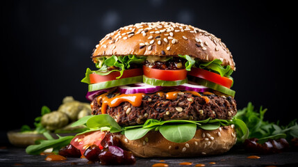 Fantastic Healthy Vegan Burger