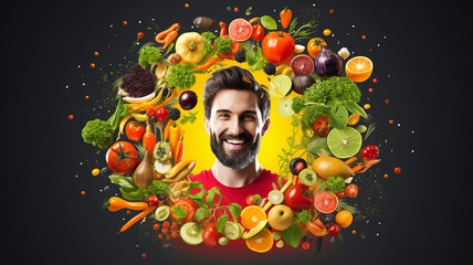 Healthy Lifestyle Diet Food Man healthy food healthy lifestyle h