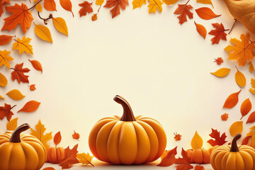 Naklejka na ściany i meble Autumn Thanksgiving Background