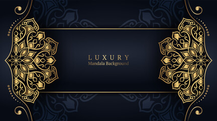 Luxury background, with golden mandala