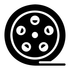 movie reel Solid icon