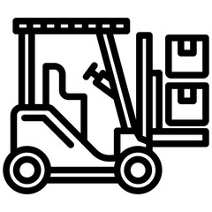 Cargo Handling Outline Icon