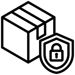Cargo Security Outline Icon
